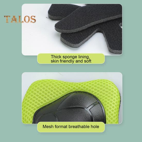 6 шт./компл. детский защитный комплект для катания на коньках с наколенником, локтем, защитой запястья, защитой для роликовых коньков, скейтборда, самоката, велосипеда, защитным снаряжением для езды на велосипеде