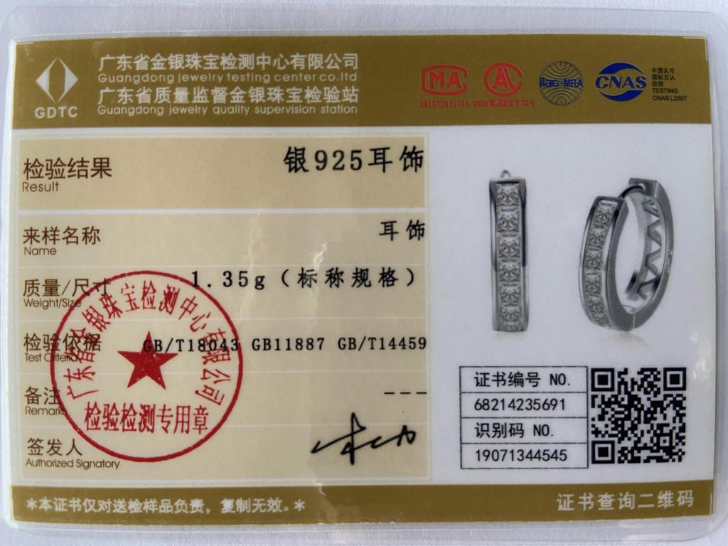 Серьги из стерлингового серебра 925 пробы с круглым цирконом для женских очаровательных ювелирных изделий