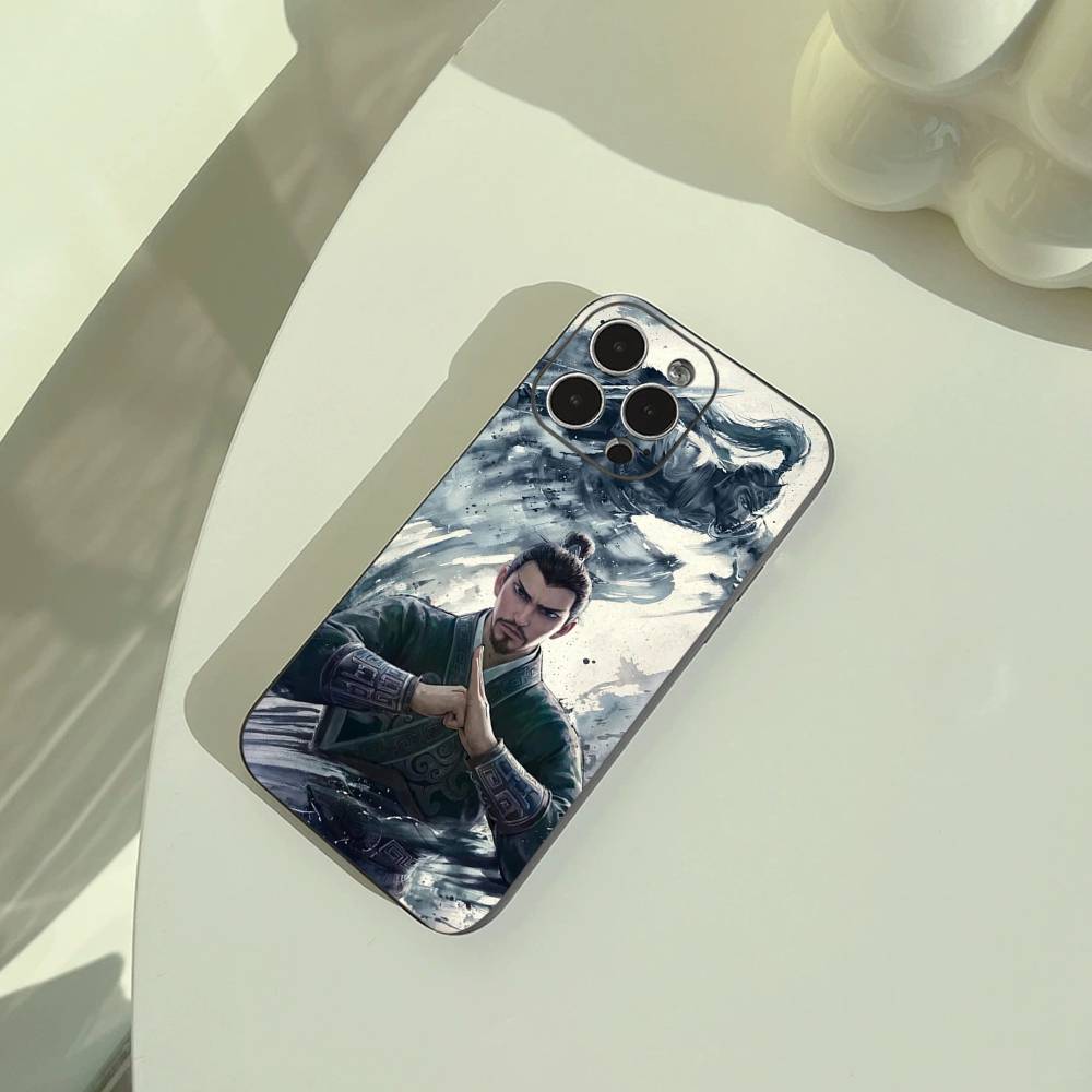 Горячий аниме чехол для телефона N-Z-Ne-zha для iPhone 17,16,15,14,13,12,11 Pro Max,16/15/14Plus,XS Мягкая черная крышка