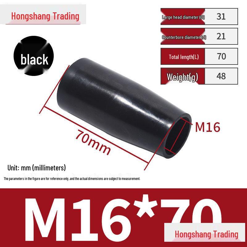 Баклитовая рукоятка управления с шариком и ручкой-маховиком с длинным/коротким чехлом, M6-M16.