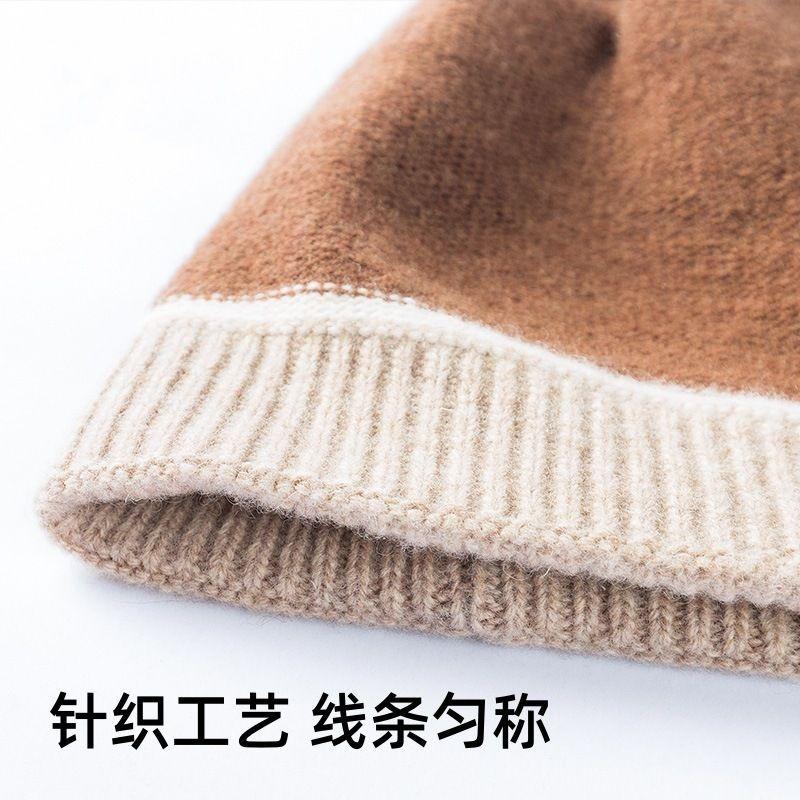 Women S Warm Fleece Lined Ear Protection Knit Beanie Hat For Autumn Winter