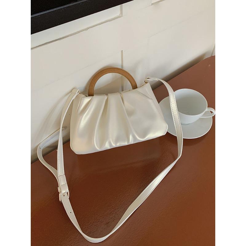 Женская сумка, стильная текстура, жемчуг, плиссированные облака, жемчуг, сладкий розовый, большая сумка, сумка для ужина, сумка на плечо