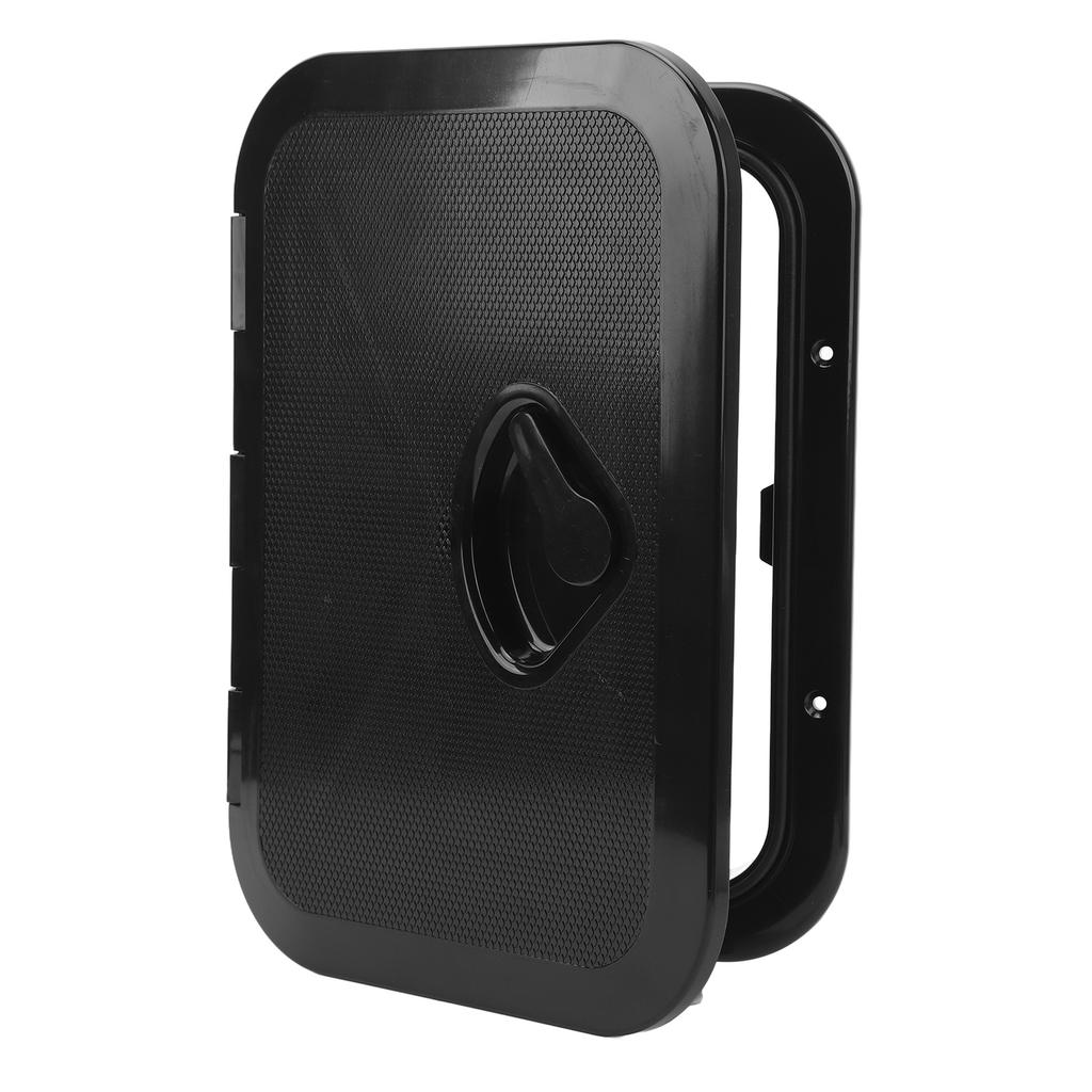 Marine Boat Deck Hatch Black Rectangle ABS 10‑5 8 X14‑3 4 Inch Boat Deck Hatch Lids for Marine Yacht RV Black