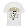 Disney Womens/Ladies Mickey Mouse Laurel Football T-Shirt