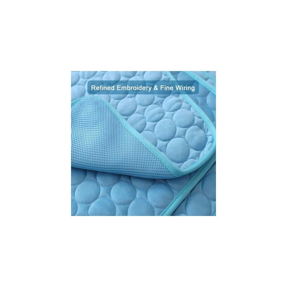 (M 62*50cm) Pet Self Cooling Gel Mat Cool Mat For Dogs Cats Pad Bed Mattress Heat Relief AA