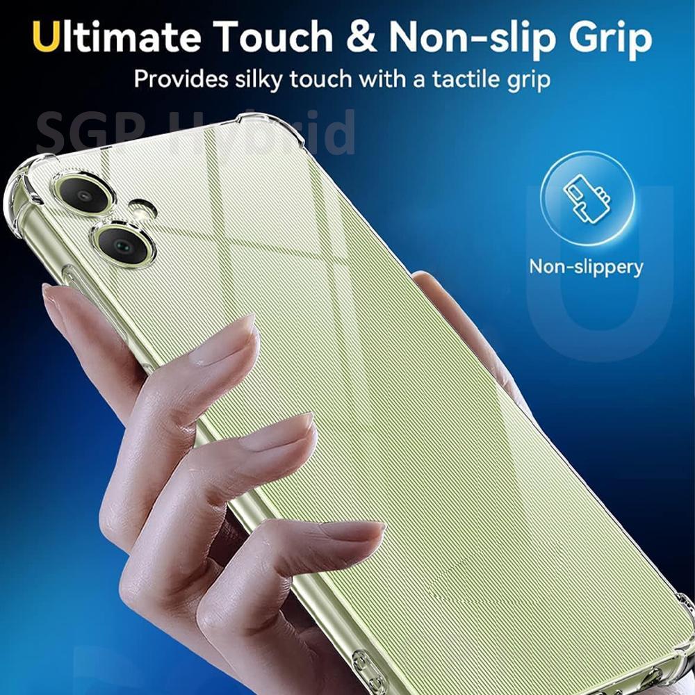 Чехол для Samsung A07 Прозрачная силиконовая задняя крышка для Samsung Galaxy A07 Samsang A 07 07A 4G Ударопрочный Fundas Чехол для телефона TPU Coque