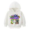 New Arrivals 2025 Plants Boys Hoodie Zombies HD Print Thin Girls Pullover Girls Casual Wear Fall Hoodie Long Sleeve Polyester