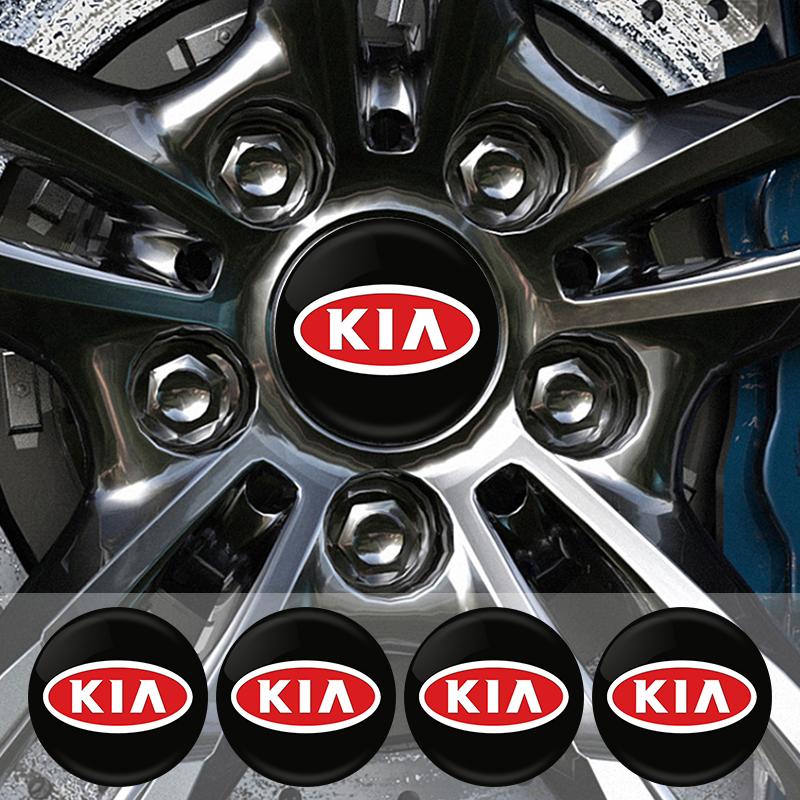 AAND1 4pcs 56mm Car Wheel Center Hub Cap Badge Emblem Decal Wheel Sticker For Kia Rio 3 4 Ceed Cerato Sportage Soul Sorento K2 K5 Flip