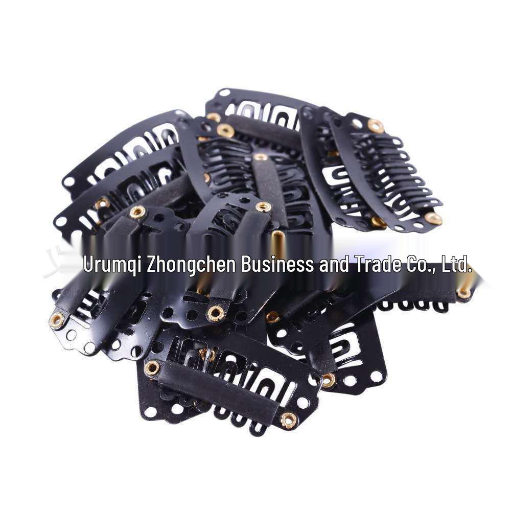 Невидимые заколки для парика из нержавеющей стали 2,8 см Шестизубые клипсы для наращивания волос