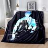 1pc Blanket Solo Leveling Sung Jin-woo1 Print Design, Lightweight Blanket for Sofa, Bed- Soft &Warm, Gift for All Seasons like Christmas, Halloween