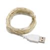 Медная серебряная проволока, светодиодная гирлянда, USB-гирлянда, украшение для рождественской свадьбы, вечеринки