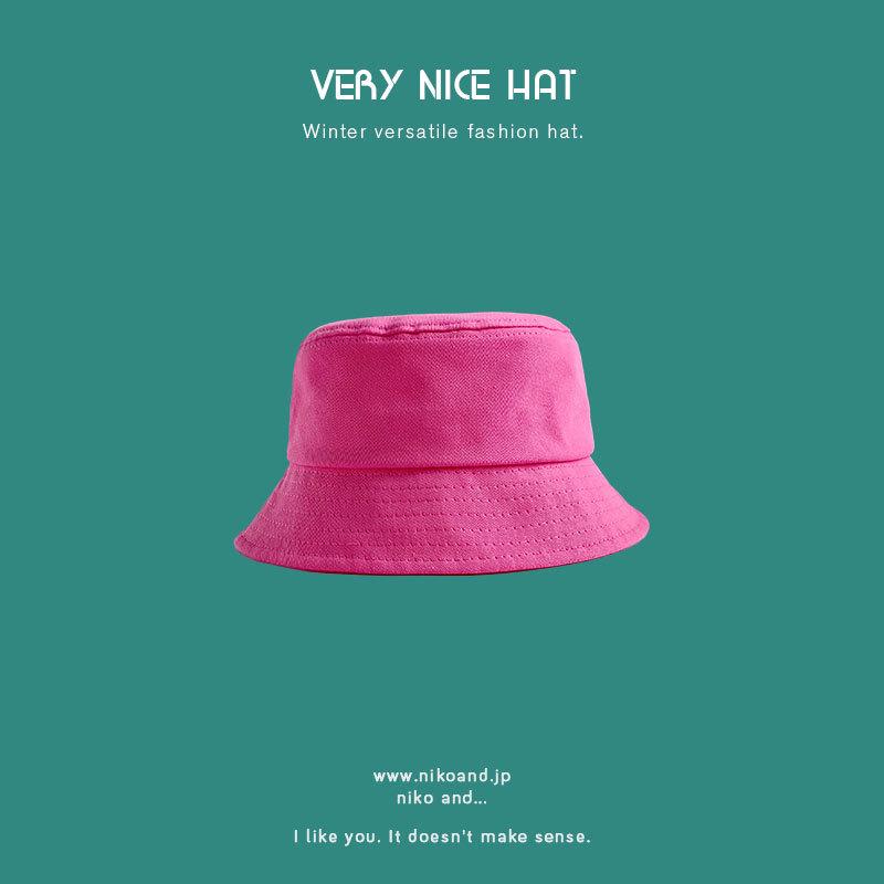 2023 Корейский стиль однотонная рыбацкая шляпа для женщин и мужчин: Маленькая окружность головы, универсальная, идеально подходит для лета и осени