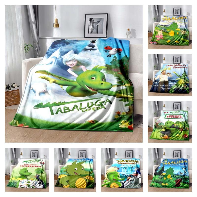 Tabaluga Der Film Print Flannel Throw Blanket Soft Warm Bed Cover For Kids Bedroom Sofa Home Decor Gift