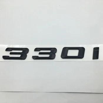 3D ABS Матовый Черный 320i 323i 325i 330i 335i Задний Багажник Наклейки Буквы Шильдики Логотип Для BMW 3-серии F30 F31 F34 E90 E46 tw2