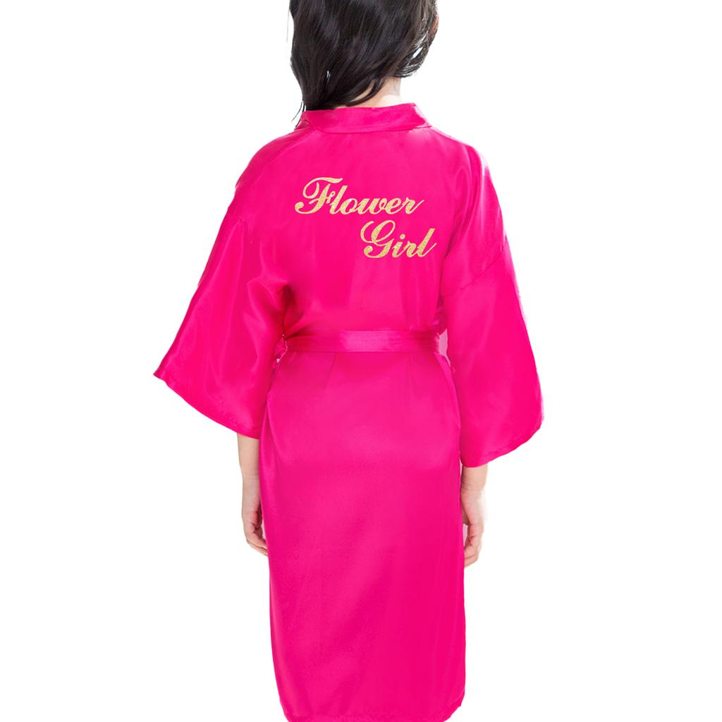 Детский халат удобный и элегантный темперамент однотонный детский утренний халат для девочки-цветочницы невесты кардиган для свадьбы