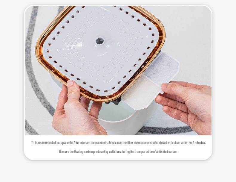 Умный автоматический фонтан для воды для кошек большой емкости с циркуляционной фильтрацией