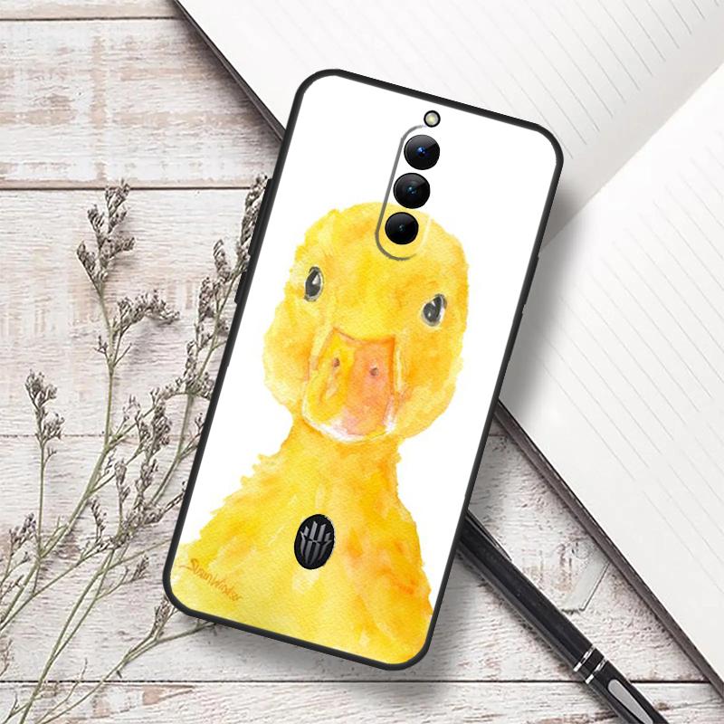 Cartoon Cute Animal Duck Case For ZTE Nubia Red Magic 7S 6S 7 Pro RedMagic 10 Air 8S 9S 10S 8 9 10 11 Pro Plus Funda