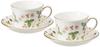 Wedgwood Костяной фарфор Дикая клубника Пара Кофейная чашка с блюдцем Свадебный подарок 1053377 [Официально импортировано] & (Дельфи)