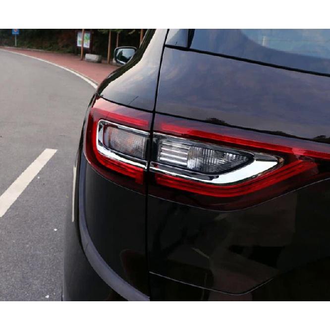 Хромированная задняя противотуманная фара из АБС-пластика, 4 шт., накладка на крышку лампы для Renault Koleos 2017