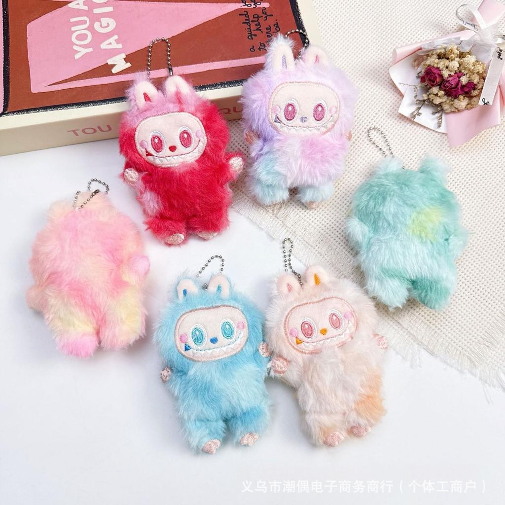 Squeaky POP MART Plush Doll 3rd Generation Pendant Doll Keychain Girl Cartoon