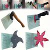 Cutter Axes Shuriken Refrigerator Magnet 3D Resin Throwing Star Hatchet Fridge Magnet Home Office Kitchen Locker Whiteboard Magnetic Decoration