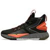 Comfortable Casual Mid-Top Basketball Shoes Men Sneakers Black Orange White 11941606-1