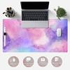 Purple Starry Sky Galaxy cute e-sports mouse pad locking edge non-slip large computer table pad 80x40cm