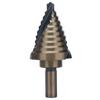 Spiral Step Drill Bit 10 Size Dark Yellow High Speed Steel Grooved Stepped Drills Bits