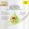 Neha Salon Skip Crème Краска для волос без аммиака Натуральный коричневый с амлой гибискусом хной 20г+20мл х 4 саше