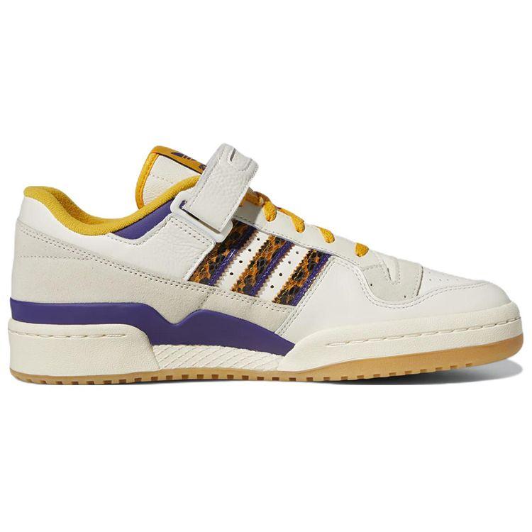 adidas Forum 84 Low Lakers Мужские кроссовки из змеиной кожи Кремовый Off-White Collegiate-Gold GW2007