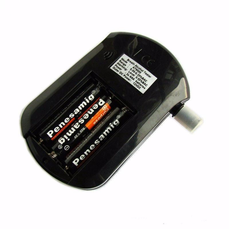 High Sensitive Portable Digital LED Display Alcohol Breath Tester Breathalyzer with Keychain