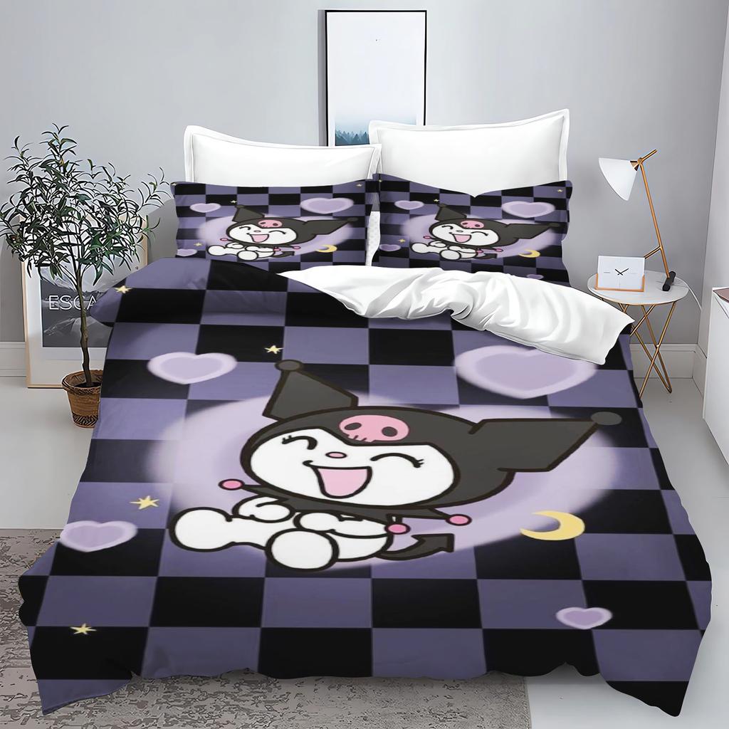 Куроми Моя Мелоди Серия Sanrio Печатный Комплект Постельного Белья для Спальни Пододеяльник Рождественские Подарки Комфорт Мультяшный С Наволочкой