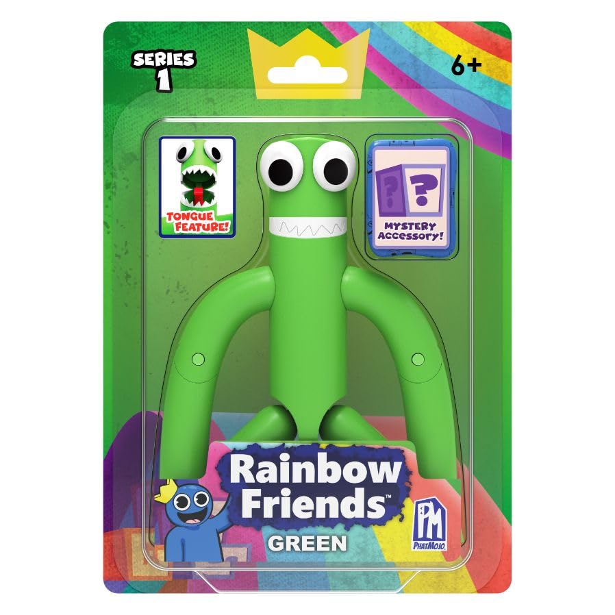Официально лицензированная экшн-фигурка Rainbow Friends зеленого цвета,