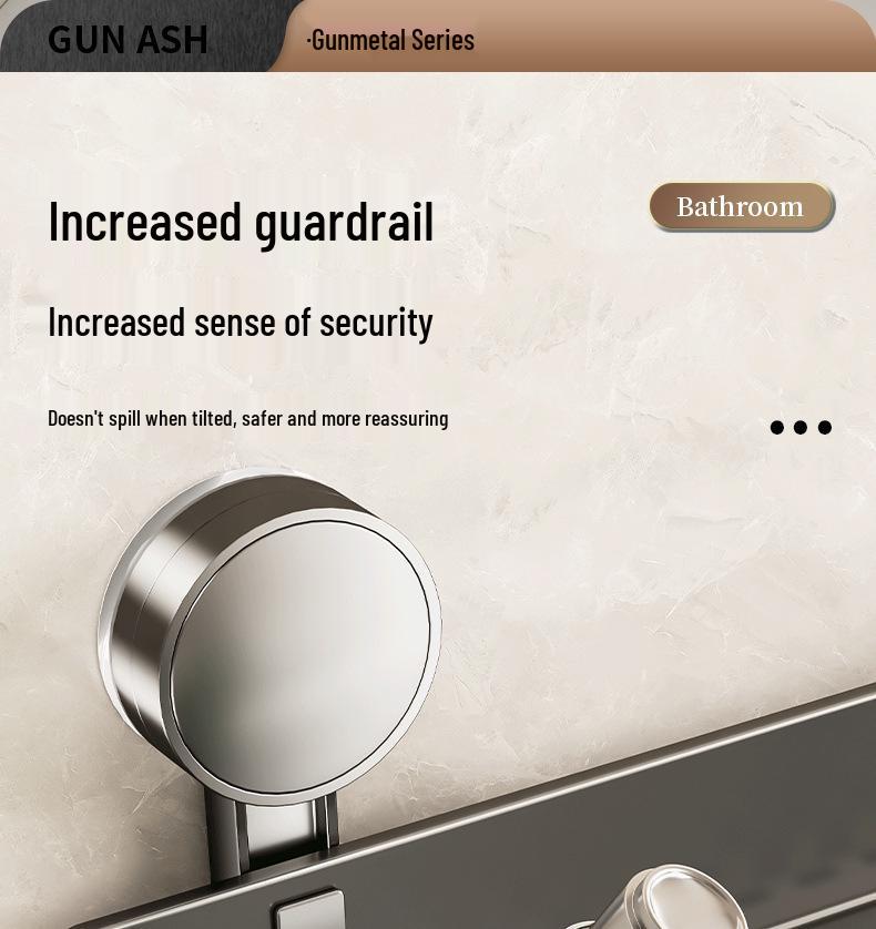 Настенная полка для ванной на присосках без сверления