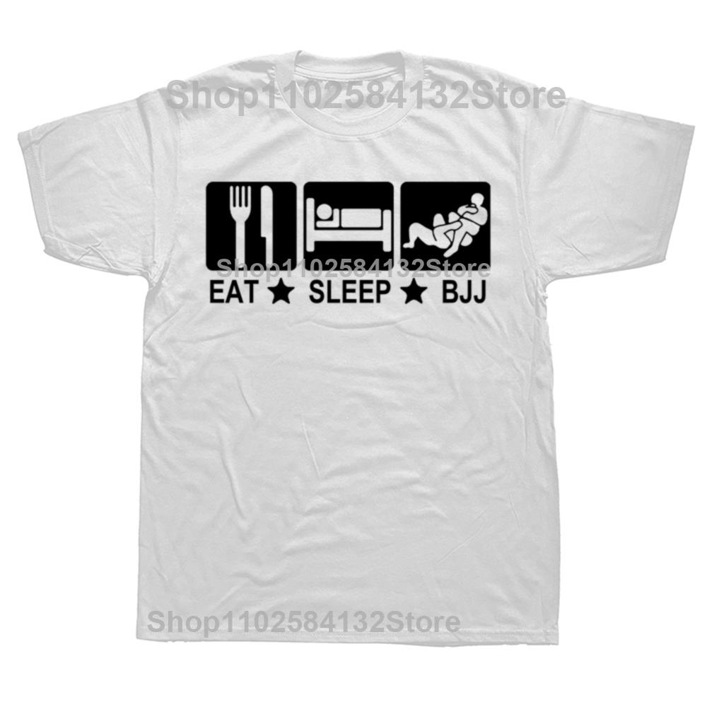 Eat Sleep Bjj Brazilian Jiu Jitsu Judo Funny T Shirt Casual Men Short Sleeve T-shirt Cool Tees Tops Harajuku Streetwear