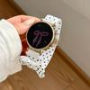 18/20/22mm Polka Dot Bow Nylon Watch Strap with Magnetic Clasp Replacement Band for Women Compatible with Huawei, Samsung Garmin Xiaomi Smart Watch