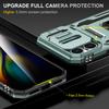 For iPhone 17 Pro Case Kickstand Slide Lens Lid PC+TPU Drop