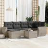 VidaXL Garden Lounge Set with Cushions 7 Pcs, Patio Sofas, Patio Furniture Set, Outdoor Furniture, Grey 3254009