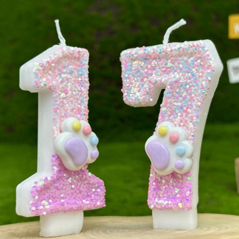 Креативные розовые свечи в форме рыбьего хвоста для украшения торта на день рождения, симпатичная розовая цифровая свеча в виде бабочки для украшения дня рождения, свадьбы