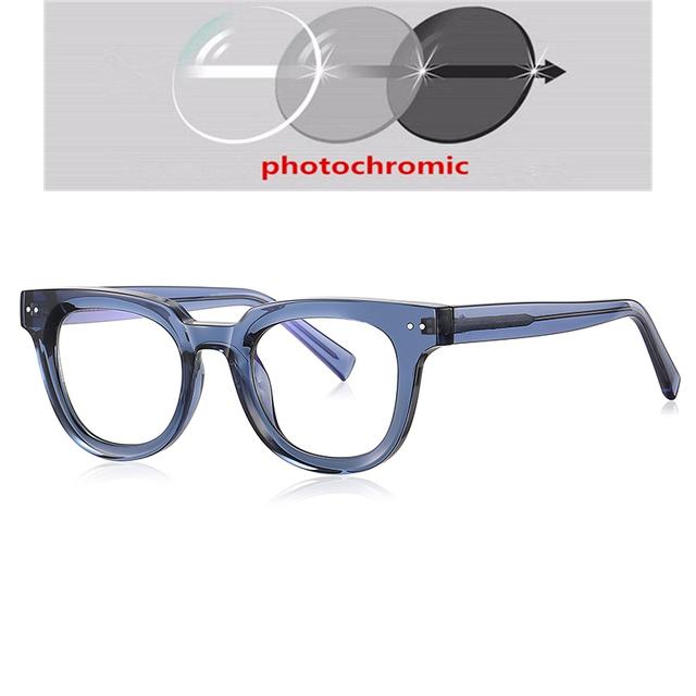 Студенты смотрят далеко. Очки по рецепту для близоруких заклепок. Оправа с защитой от синих лучей. Оптические очки от 0 -0,5 -0,75 до -6,0.