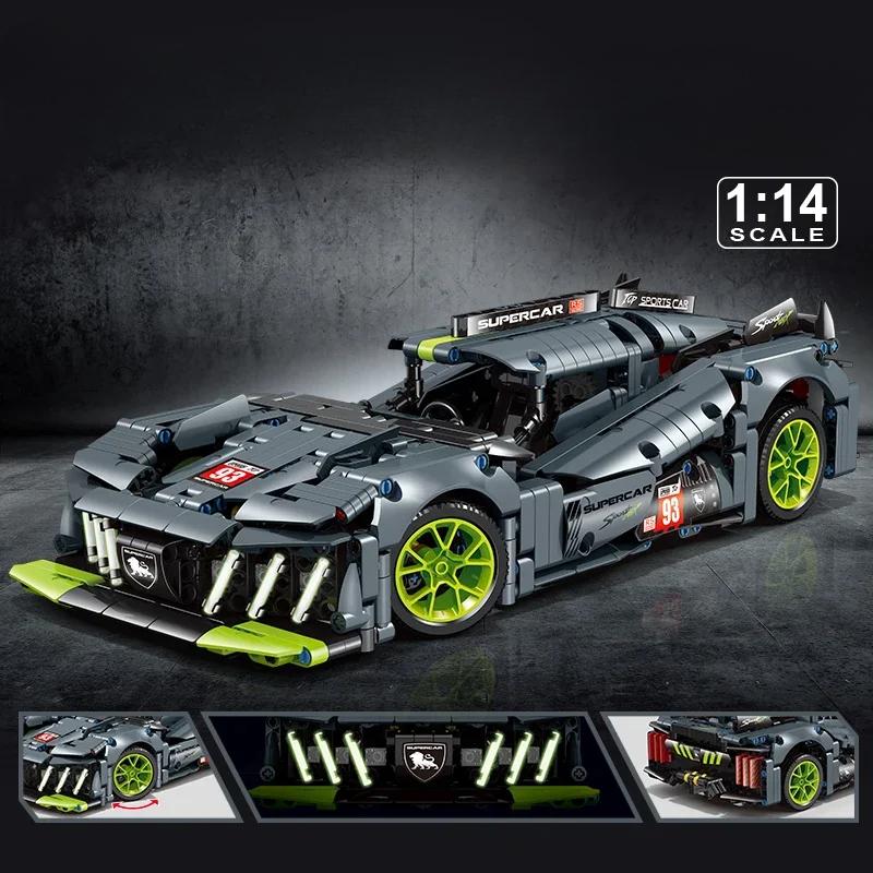 1280 шт. Технические Peugeoted 9×8 скоростные машинки строительные блоки гоночный автомобиль сборные кирпичи игрушки подарки для детей мальчик 1:14