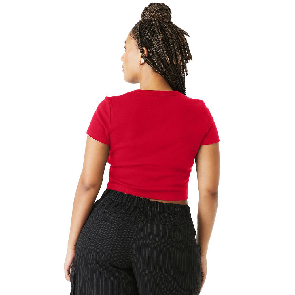 Bella + Canvas Womens/Ladies Baby Micro-Rib Crop Top