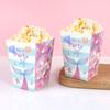 6/12Pcs Mermaid Party Popcorn Boxes Mermaid Tail Gift Candy Box Kids Girls Birthday Party Supplies Wedding Baby Shower Decor