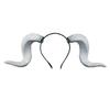 Goat Horn Headband Gothic Devil Horns Hair Hoop Halloween Dress Up Hair Accessories for Halloween Party Cosplay Events