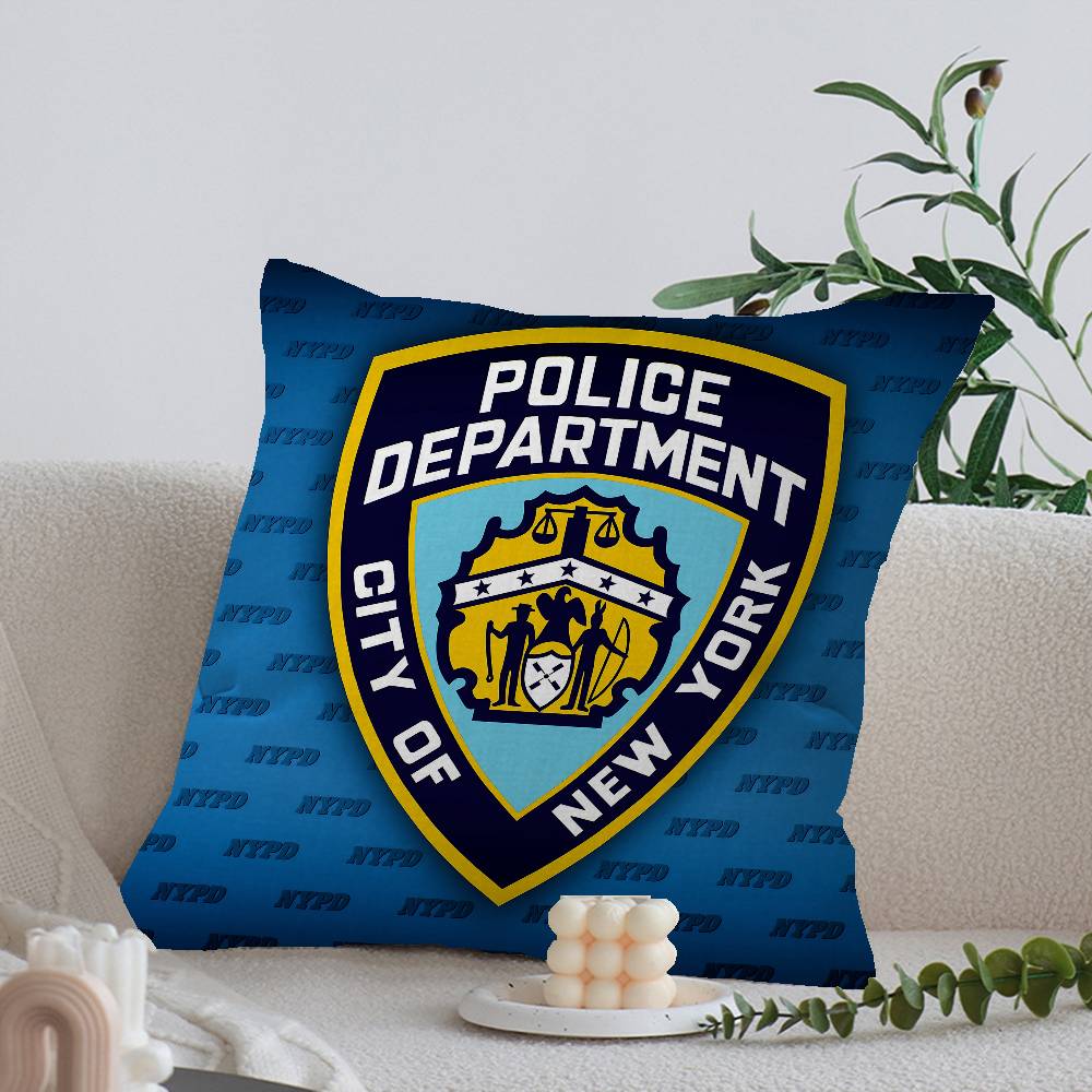 Полицейское управление города Нью-Йорка NYPD 45*45см Наволочка для подушки Декоративная наволочка для подушки Домашняя наволочка для диванной подушки