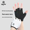 YKYW Европейские легкие быстросохнущие велосипедные перчатки - износостойкие, амортизирующие, легко надевать/снимать, дизайн с короткими пальцами