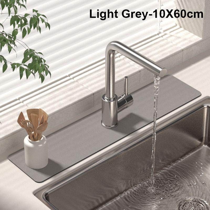 Washing Sink Absorbent Diatomaceous Earth Drain Pad Kitchen Sink Drain Pad Splash-proof Bathroom Waterproof Countertop Pad