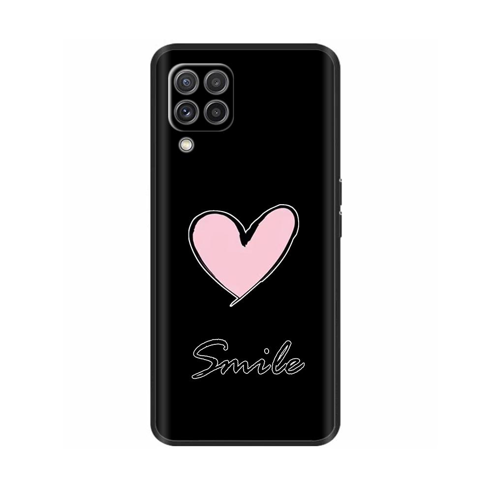 Для Samsung Galaxy A12 Чехол Мягкий Любовное Сердце Мягкий Жидкий Силикон Задние Крышки Для Samsung A12 Чехол GalaxyA12 A 12 Защитный Чехол