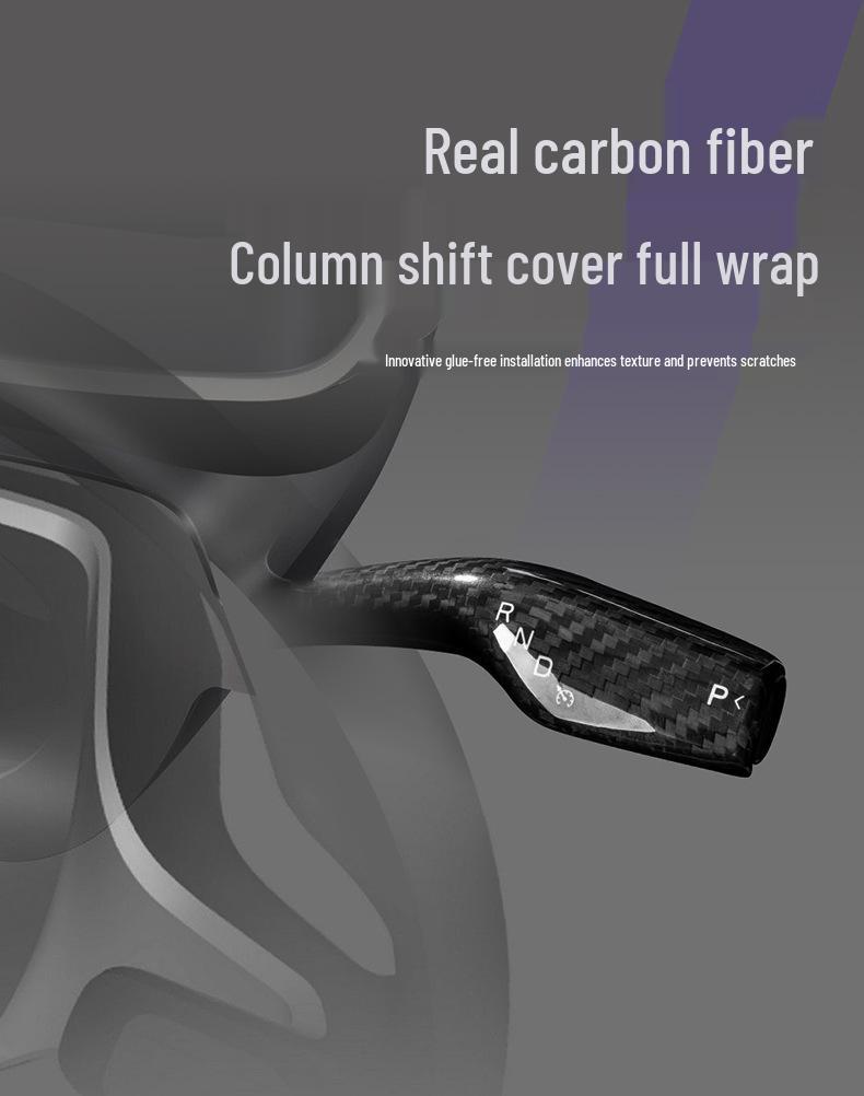 Real Carbon Fiber Center Console Trim for Tesla Model 3/Y