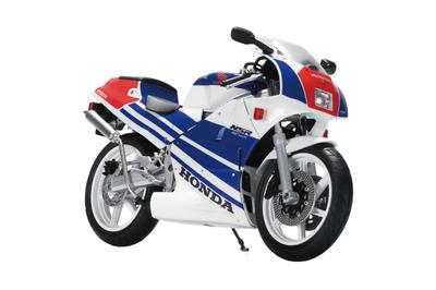 Aoshima Bunka Kyozai Масштаб Готовая Honda NSR250R Ross White x Terra Приблизительно (АОСИМА) Мотоцикл 1/12 '89, Синий, 165 мм, Предварительно окрашенный